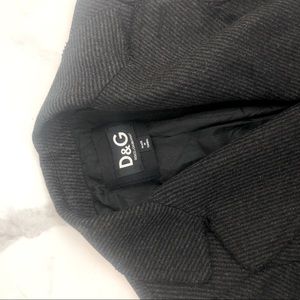 Designer Grey Tweed Fall Jacket/Cropped Blazer